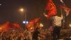 GRAB-Flash Grenades And Tear Gas At Macedonia Protest