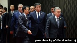 Президент Кыргызстана Сооронбай Жээнбеков на втором форуме «Один пояс - один путь». 27 апреля 2019 года.