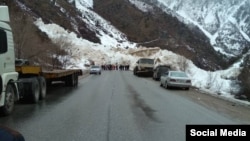 Бишкек-Ош жолундагы кар көчкү (2018-жыл). (Архивдик сүрөт)
