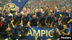 Франция дүйнө чемпионатын жеңди. Москва. 15-июль, 2018-жыл.