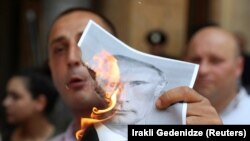 Тбилисидеги Орусияга каршы акциянын бири, 2019-жыл. 