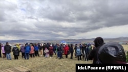 Баймакта җыенга килүчеләр