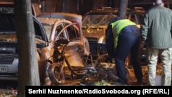 Наслідки вибуху біля будівлі телеканалу Еспресо, Київ, 25 жовтня 2017 року