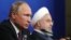 Президент РФ В.Путин и президент Ирана Х.Рухани