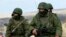 Российские солдаты в аннексированном Крыму