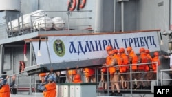 Архивное фото совместных военно-морских учений России и Китая в сентябре 2016 года