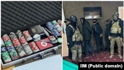 Жашыруун иштеп келген казино аныкталган учур. ИИМ тараткан сүрөт.