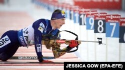 Член чоловічої збірної України з біатлону Дмитро Підручний (архівне фото) 