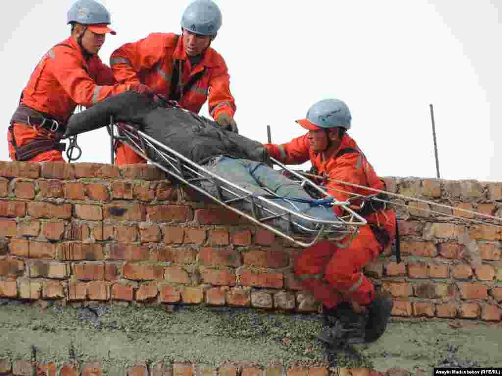 Машыгуунун максаты күтүүсүз келген табигат кырсыктарына даяр туруу болуп, анда ар кыл шартта жабыр тарткан жарандарга жардам көрсөтүлө турган ыкмалар көрсөтүлдү.