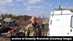 Анатолій Кравчук. Облаштування табору одним із підрозділів інформаційних операцій у зоні АТО, вересень 2014 рік