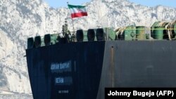 Adrian Darya 1 վերանվանված նախկին Grace 1 իրանական տանկերը Ջիբրալթարում, 18-ը օգոստոսի, 2019թ․