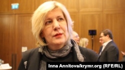 The Council of Europe's Human Rights Commissioner Dunja Mijatovic (file photo)
