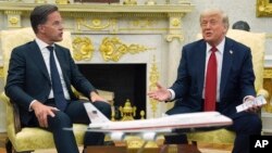 ԱՄՆ նախագահ Դոնալդ Թրամփի և ՆԱՏՕ-ի գլխավոր քարտուղար Մարկ Ռյուտեի հանդիպումը Սպիտակ տանը, Վաշինգտոն, 14-ը հուլիսի, 2025թ.