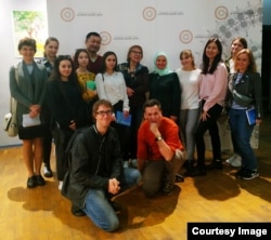 Такаши ходил на бесплатные уроки по изучению крымскотатарского языка в «Крымском доме» в Киеве