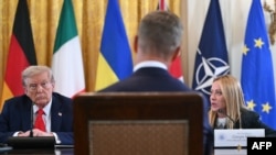 Президент США Дональд Трамп и премьер-министр Италии Джорджа Мелони