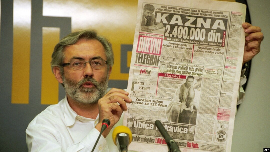 Slavko Ćuruvija, novembar 1998.