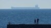 The Star Helena cargo ship is seen near Odesa on August 7 after grain exports from Ukrainian ports had restarted. 