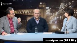 Արթուր Սաքունցը և Արթուր Եղիազարյանը «Ազատության» տաղավարում, 25-ը հունվարի, 2018 թ․ 