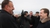 Russia -- President Dmitry Medvedev (R) welcomes his Azerbaijan's counterpart Ilham Aliyev to Ulyanovsk, 24Nov2009
