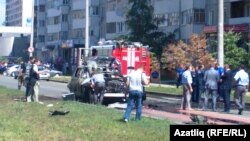 Татарстан мөфтие машинасы шартлаган урын, 19 июль 2012