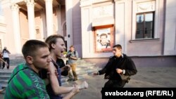 Затрыманьні на акцыі пратэсту ў Менску