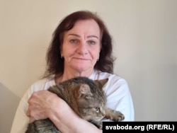 Галіна Дзербыш з гадаванцам