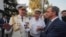 Тьерри Мариани (на первом плане) во время празднования Дня Военно-морского флота России, 31 июля 2016 года