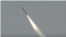 An image released by the Pakistan military showing a missile test. Islamabad said on May 3 that it had conducted a "successful" training launch of a surface-to-surface missile with a range of 450 kilometers. 