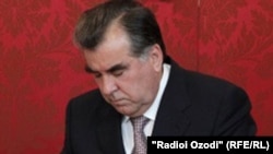 Эмомалӣ Раҳмон, раиси ҷумҳури Тоҷикистон.