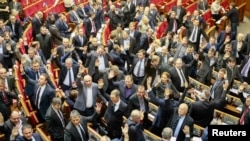 Голосування за «диктаторські закони». Київ, 16 січня 2014 року