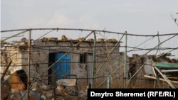 Зруйновані будинки в селі Безіменне Херсонської області, жовтень 2024 року