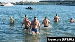 Праздник Крещения в заповеднике «Херсонес Таврический». Севастополь, 19 января 2020 года