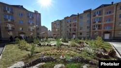 Armenia - New apartment blocks in Gyumri constructed for people who lost their homes in the 1988 earthquake, 15Oct2012.