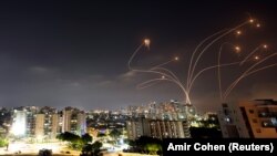 Իսրայել - Հակաօդային պաշտպանության համակարգը ոչնչացնում է Գազայի հատվածից պաղեստինցիների արձակած հրթիռները․ Աշկելոն, 10-ը մայիսի, 2021թ․