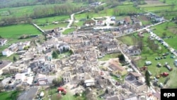 Селище Онна (провінції Аквіла) після землетрусу, 6 квітня 2009 року 