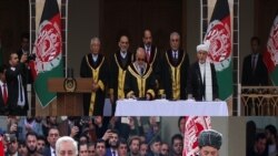 محمداشرف غنی و عبدالله عبدلله همزمان حلف وفاداری یاد کردند.