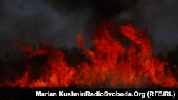 Пожежа у Полтавській області, квітень 2019 року