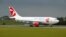 Czech Republic -- A ČSA Czech Airlines plane.