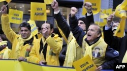 Иранские диссиденты вышли на демонстрацию в Брюсселе во время проводившейся там встречи министров иностранных дел Евросоюза