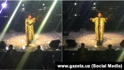 Выступление Робби Уильямса в Ташкенте, 15 декабря 2017 года. 