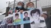Dozens of ethnic Kazakhs from China have been picketing the Chinese Consulate in Kazakhstan's largest city, Almaty, for more than a month over relatives being held in Xinjiang. 