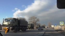 Кырымда хәрби машиналар кәрваны