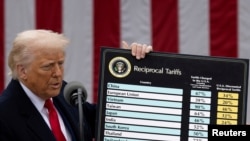 Трамп сказав, що додаткові мита набудуть чинності в середині тижня, якщо Китай не скасує свій 34%-вий тариф до завтра, 8 квітня 