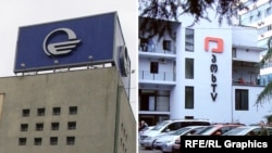 Фотоколлаж: офисы телекомпаний «Имеди» и POSTV 