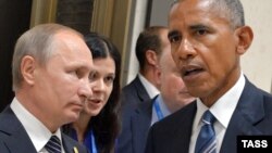 Ռուսաստանի նախագահ Վլադիմիր Պուտինն ու ԱՄՆ նախագահ Բարաք Օբաման, արխիվ