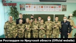Школьники-росгвардейцы в Иркутске