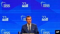 Пит Хегсет на форуме по безопасности «Диалог Шангри-Ла», Сингапур, 31 мая 2025 года