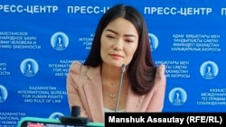 Activist Aruzhan Duisebaeva