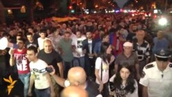 Protesters Face Off With Riot Police In Yerevan