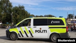 Норвегиядагы полициянын машинасы. 